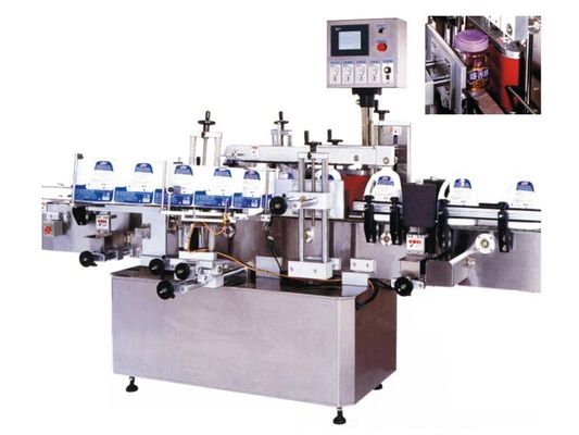 304SS 브랜드 곤포기, 100bpm PLC 양측 사이드 스티커 라벨태그기계