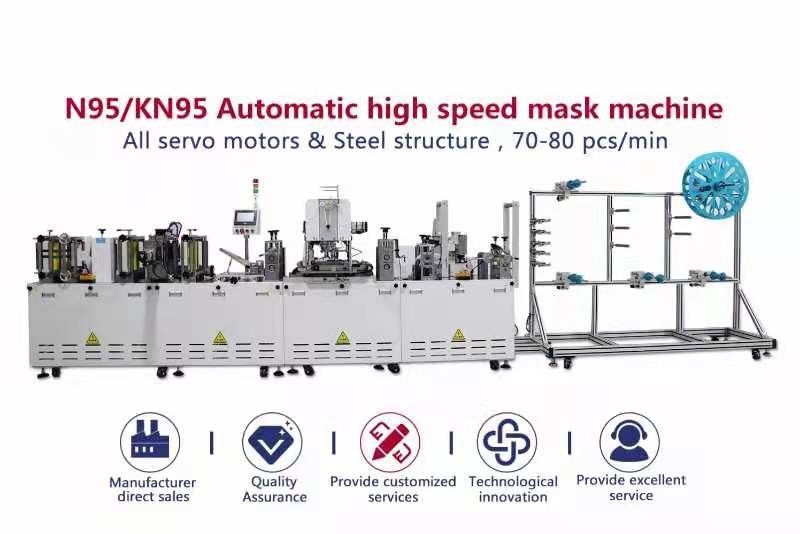 기계폭 1500 밀리미터 성인 KN95 마스크를 생산하는 2170개 킬로그램 500MS N95 마스크